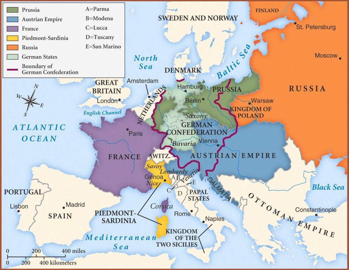 la carte de Vienne en europe