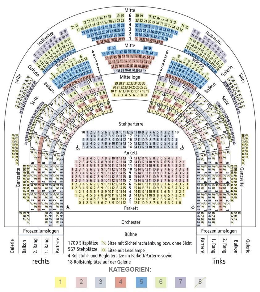 Opéra de vienne de la carte