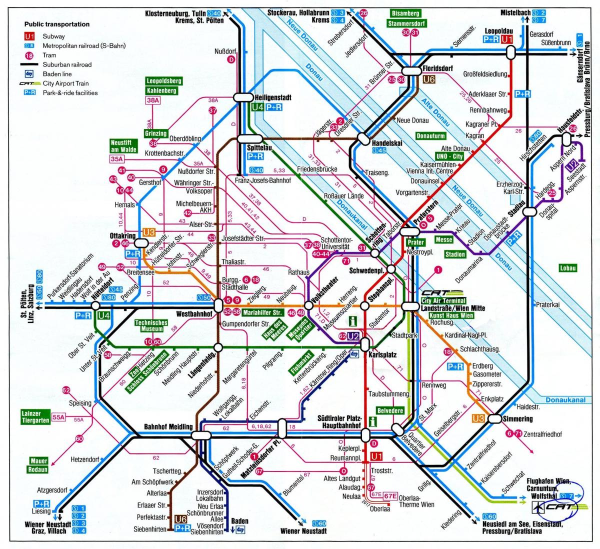 La carte de Vienne, Autriche train