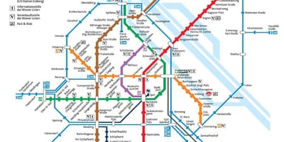 Vienne plan du métro en pleine taille