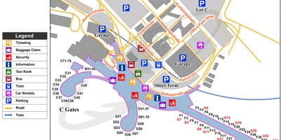 Carte de l'aéroport Wien