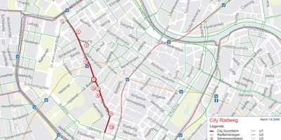 Vienne carte des pistes cyclables