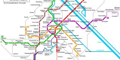 Vienne plan de métro hauptbahnhof