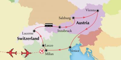 La carte de Vienne switzerlan
