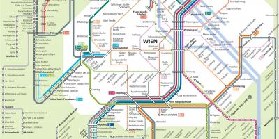 Vienne light rail carte