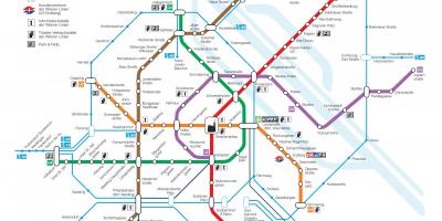 Vienne, Autriche plan de métro