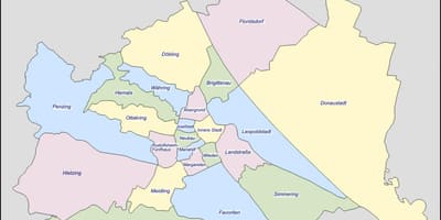 Vienne la carte de la zone