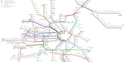 Vienne de la ligne de tram d carte