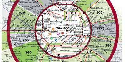 Wien 100 de la carte des zones