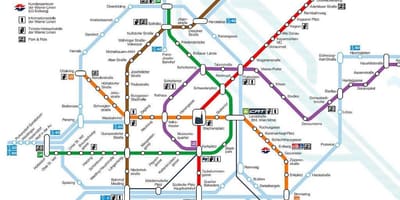 Wien plan de métro